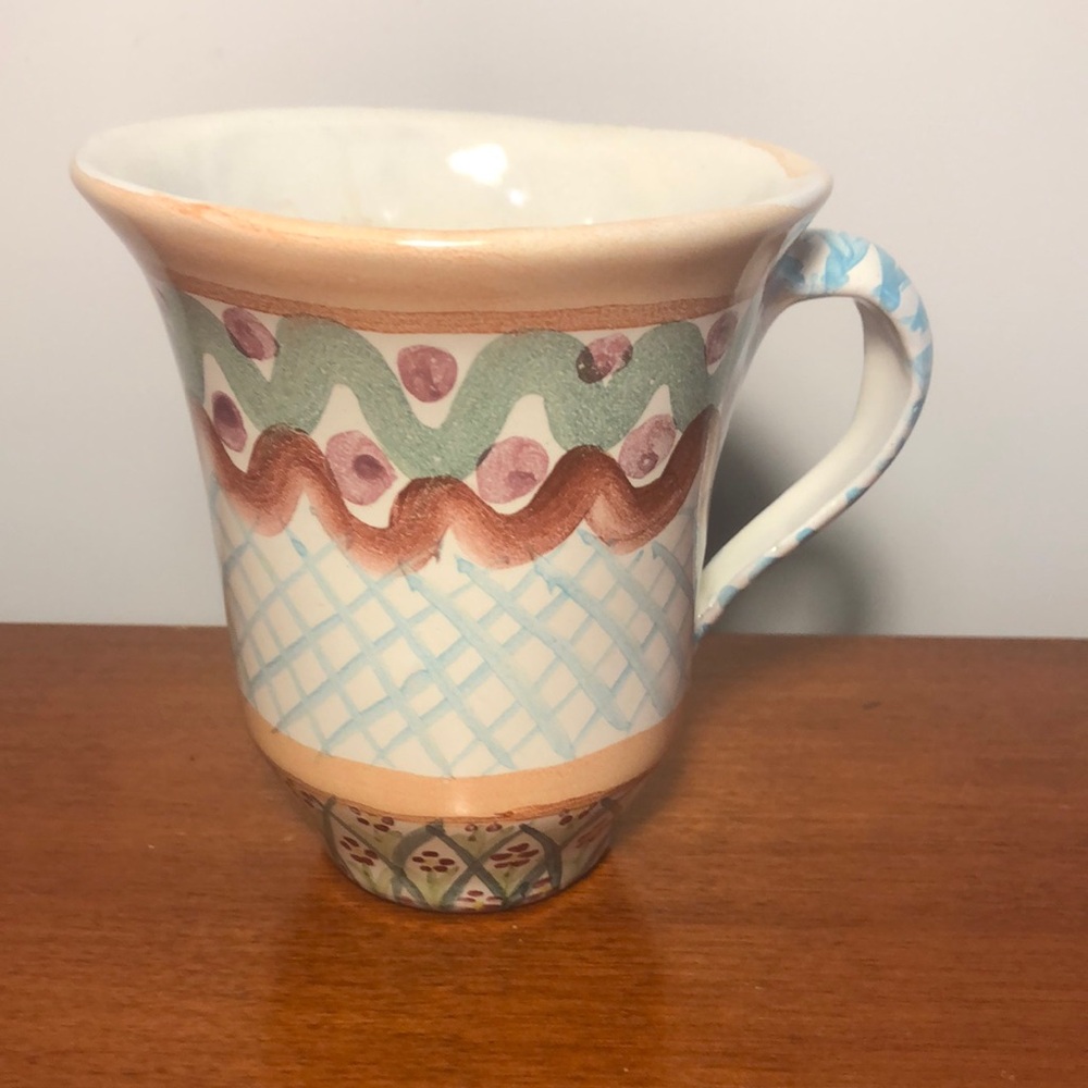 MacKenzie-Child’s Colorful Patterned Breakfast Mug